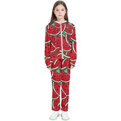 Summer Watermelon Fruit Kids  Tracksuit by Cemarart