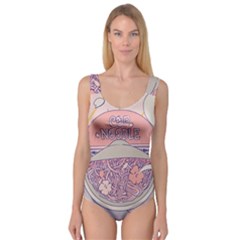 Ramen Kawaii Aesthetic Pink Princess Tank Leotard  by Cemarart