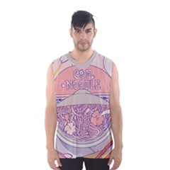 Ramen Kawaii Aesthetic Pink Men s Basketball Tank Top by Cemarart