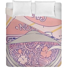 Ramen Kawaii Aesthetic Pink Duvet Cover Double Side (california King Size) by Cemarart