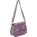 Ramen Kawaii Aesthetic Pink Saddle Handbag View1