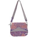 Ramen Kawaii Aesthetic Pink Saddle Handbag View3