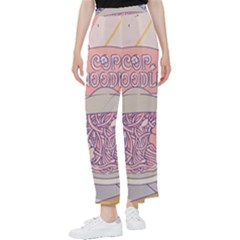 Ramen Kawaii Aesthetic Pink Women s Pants  by Cemarart