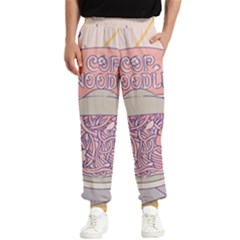 Ramen Kawaii Aesthetic Pink Men s Elastic Waist Pants by Cemarart