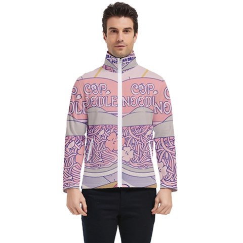 Ramen Kawaii Aesthetic Pink Men s Bomber Jacket by Cemarart