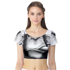 Png Huod Short Sleeve Crop Top by saad11