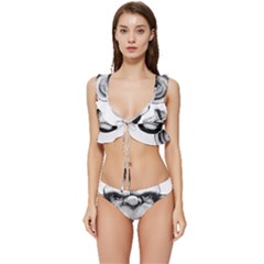 Png Huod Low Cut Ruffle Edge Bikini Set by saad11