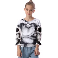 Png Huod Kids  Cuff Sleeve Top