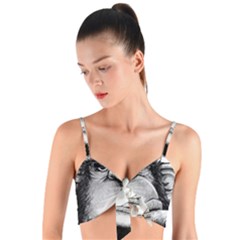 Png Huod Woven Tie Front Bralet by saad11