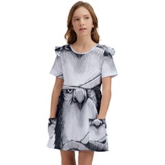 Png Huod Kids  Frilly Sleeves Pocket Dress by saad11