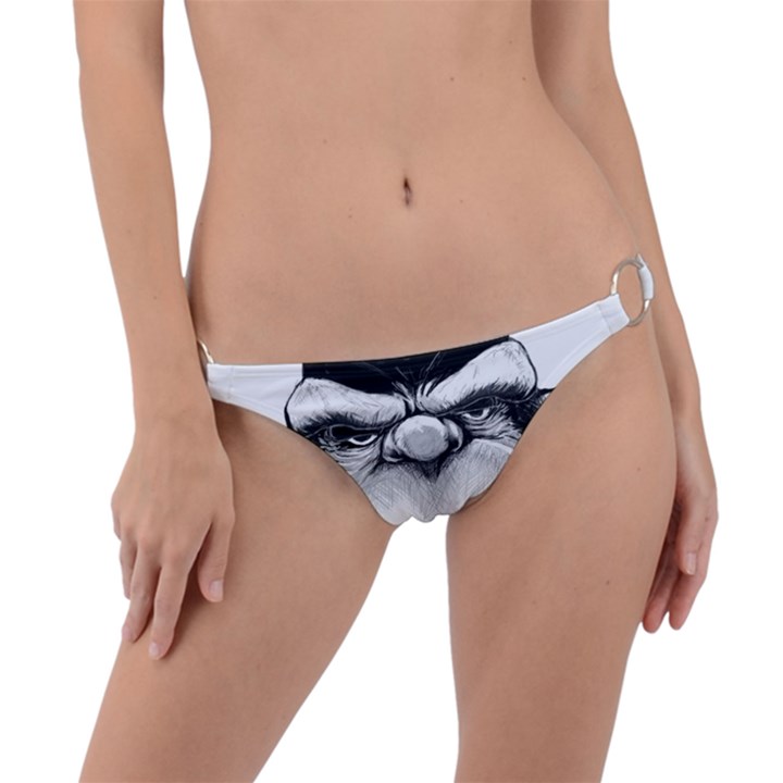 Png houed Ring Detail Bikini Bottoms