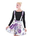 Flower-floral-design-paper-pattern-purple-watercolor-flowers-vector-material-90d2d381fc90ea7e9bf8355 Suspender Skater Skirt View1