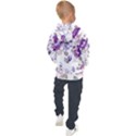 Flower-floral-design-paper-pattern-purple-watercolor-flowers-vector-material-90d2d381fc90ea7e9bf8355 Kids  Hooded Pullover View2