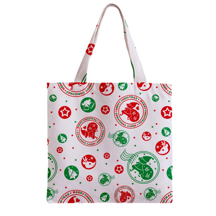 Christmas-texture-mapping-pattern-christmas-pattern-1bb24435f024a2a0b338c323e4cb4c29 Zipper Grocery Tote Bag