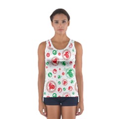 Christmas-texture-mapping-pattern-christmas-pattern-1bb24435f024a2a0b338c323e4cb4c29 Sport Tank Top  by saad11