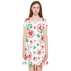 Christmas-texture-mapping-pattern-christmas-pattern-1bb24435f024a2a0b338c323e4cb4c29 Inside Out Cap Sleeve Dress by saad11