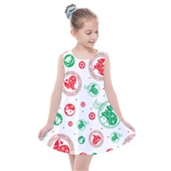 Christmas-texture-mapping-pattern-christmas-pattern-1bb24435f024a2a0b338c323e4cb4c29 Kids  Summer Dress by saad11