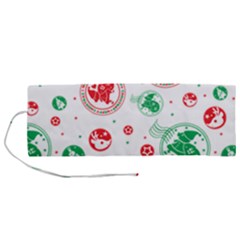 Christmas-texture-mapping-pattern-christmas-pattern-1bb24435f024a2a0b338c323e4cb4c29 Roll Up Canvas Pencil Holder (m) by saad11