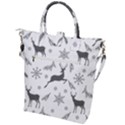 Gray-christmas-element-background-f4f0c9d44b5bbf0cb59e1f7f8d159344 Buckle Top Tote Bag View2