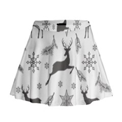 Gray-christmas-element-background-f4f0c9d44b5bbf0cb59e1f7f8d159344 Mini Flare Skirt by saad11