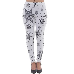 Snowflake-icon-vector-christmas-seamless-background-531ed32d02319f9f1bce1dc6587194eb Lightweight Velour Leggings by saad11