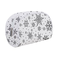 Snowflake-icon-vector-christmas-seamless-background-531ed32d02319f9f1bce1dc6587194eb Make Up Case (small) by saad11