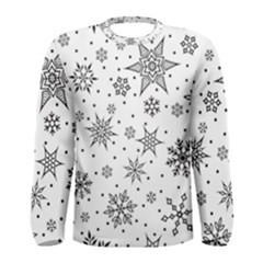 Snowflake-icon-vector-christmas-seamless-background-531ed32d02319f9f1bce1dc6587194eb Men s Long Sleeve T-shirt by saad11