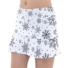 Snowflake-icon-vector-christmas-seamless-background-531ed32d02319f9f1bce1dc6587194eb Classic Tennis Skirt by saad11