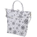 Snowflake-icon-vector-christmas-seamless-background-531ed32d02319f9f1bce1dc6587194eb Buckle Top Tote Bag View2