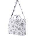 Snowflake-icon-vector-christmas-seamless-background-531ed32d02319f9f1bce1dc6587194eb Square Shoulder Tote Bag View1