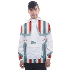 Star-decorative-embellishment-6aa070a89baeccaaaca156bbe13c325f Men s Front Pocket Pullover Windbreaker by saad11