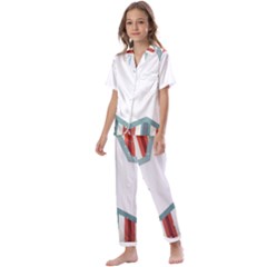 Star-decorative-embellishment-6aa070a89baeccaaaca156bbe13c325f Kids  Satin Short Sleeve Pajamas Set by saad11