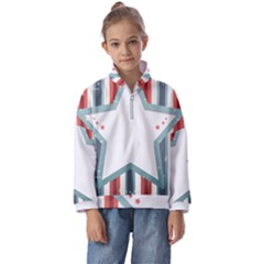 Star-decorative-embellishment-6aa070a89baeccaaaca156bbe13c325f Kids  Half Zip Hoodie