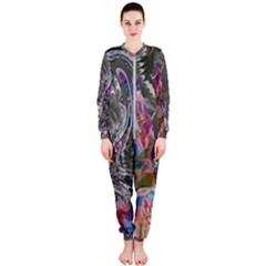 Wing On Abstract Delta Onepiece Jumpsuit (ladies) by kaleidomarblingart