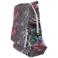 Wing On Abstract Delta Travelers  Backpack by kaleidomarblingart