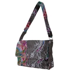 Wing On Abstract Delta Full Print Messenger Bag (s) by kaleidomarblingart