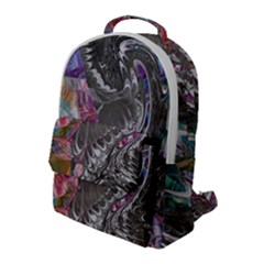 Wing On Abstract Delta Flap Pocket Backpack (large) by kaleidomarblingart