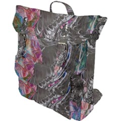 Wing On Abstract Delta Buckle Up Backpack by kaleidomarblingart