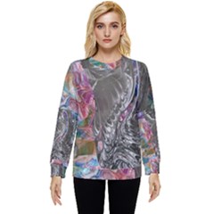 Wing On Abstract Delta Hidden Pocket Sweatshirt by kaleidomarblingart