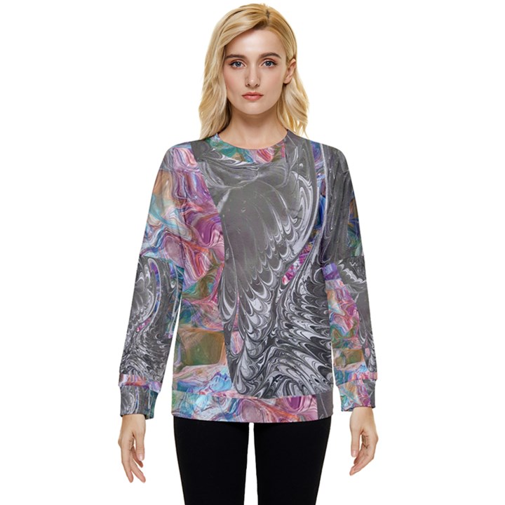 Wing on abstract delta Hidden Pocket Sweatshirt