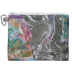 Wing On Abstract Delta Canvas Cosmetic Bag (xxl) by kaleidomarblingart