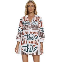 Converted 658874a40f807-removebg-preview (1) (2) (1) (1) (1) V-neck Placket Mini Dress by zenithprint