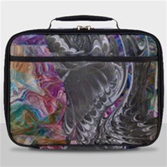 Wing On Abstract Delta Full Print Lunch Bag by kaleidomarblingart