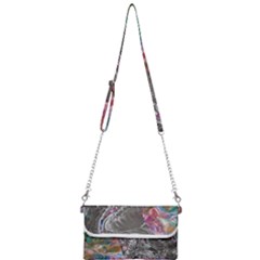 Wing On Abstract Delta Mini Crossbody Handbag by kaleidomarblingart