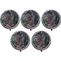 Wing on abstract delta Mini Round Pill Box (Pack of 5) View1