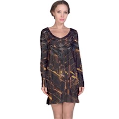 Cube Forma Glow 3d Volume Long Sleeve Nightdress