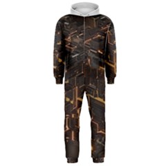 Cube Forma Glow 3d Volume Hooded Jumpsuit (men) by Bedest