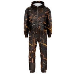 Cube Forma Glow 3d Volume Hooded Jumpsuit (men) by Bedest