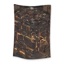 Cube Forma Glow 3d Volume Small Tapestry