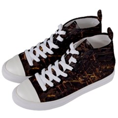 Cube Forma Glow 3d Volume Women s Mid-top Canvas Sneakers by Bedest